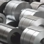 Stainless steel master coils in warehouse inventory ready for dispatch