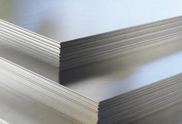 HR and CR 2B 2D stainless steel sheets stacked in stock